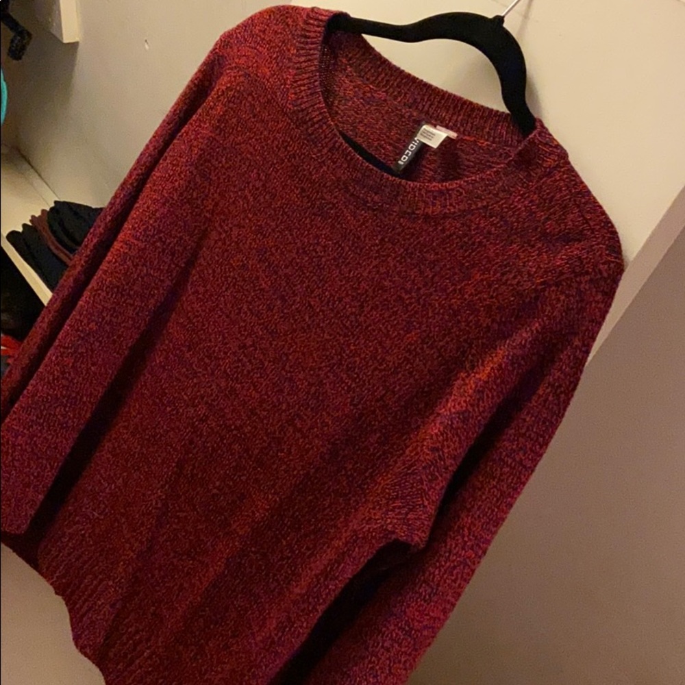 Light Red and Black Sweater